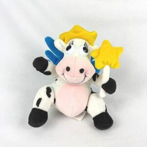 Vintage 1990's KRAFT Singles Dairy Fairy‎ Plush Cow Toy